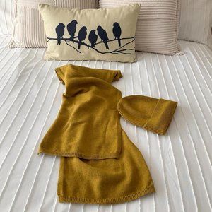 Simons merino beanie and scarf set